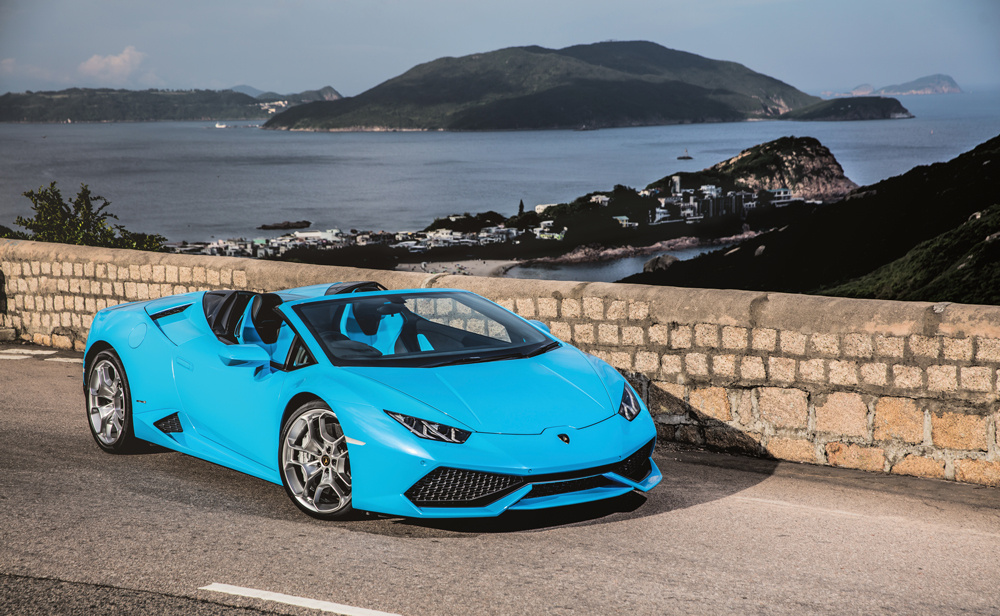 The Lamborghini Huracán Spyder, now in Hong Kong